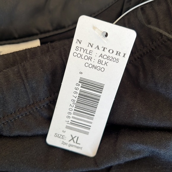 NEW NATORI CONGO DOLMAN KIMONO BLACK 2PC PJ SET - Picture 13 of 14